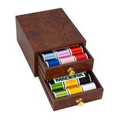 Madeira Garnschatulle Rayon No.40 (gefüllt/ Wurzelholz-Optik)