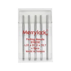 Merrylock Filznadeln für härtere Materialien/5 Nadeln