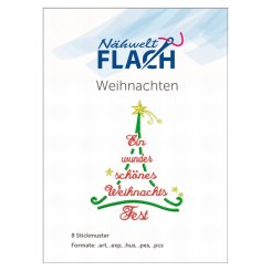 Nähwelt Flach Stickmuster "Weihnachten" (8 Stickmuster)