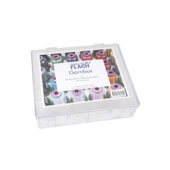 Nähwelt Flach Acryl-Garnbox ungefüllt (für 30 Rollen/ 1000 m Näh- oder Stickgarn)