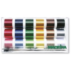 Madeira Rayon No.40 Stickbox (18 Farben/ 200 m)