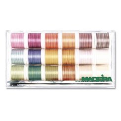 Madeira Cotona No.50 Multicolor Stickbox (18 Farben/ 200 m)