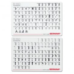 Bernina Stichkarte und Halterung für Bernina 550