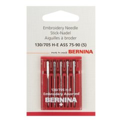 Bernina Embroidery-Nadel 75+90/System 130/705 H-E/5 Nadeln
