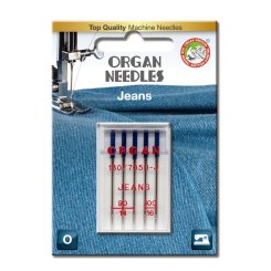 Organ Jeansnadel Stärke 90-100/ System 130/705H-DE/ 5 Nadeln