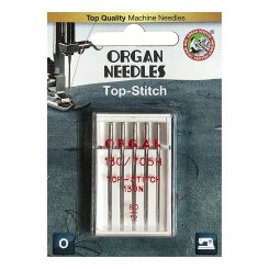 Organ Top-Stitch Nadel Stärke 80/ System 130/705H/130-N/ 5 Nadeln