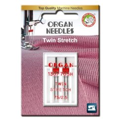 Organ Stretch-Zwillingsnadel Stärke 75/ 2,5/ System 130/705HSB/ 2 Nadeln