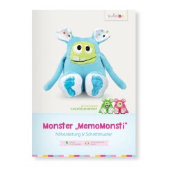Kullaloo Kuscheltier MemoMonsti 3 versch. Gesichter (Nähanleitung)