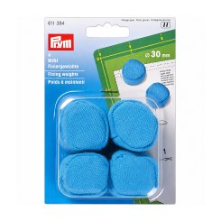 Prym Fixiergewichte MINI (4 x 100 g/ Ø 30 mm/ blau)