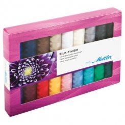 Amann Mettler SILK-FINISH COTTON No.50 Garnset (18 Farben/ 150 m)