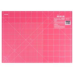 OLFA Schneidematte pink A2 (60 x 45 cm Skalierung in cm und inch)