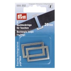 Prym Rechteckringe für Taschen (25 mm/ altsilber/ 2 St.)