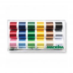 Madeira Polyneon No.40 Stickbox (18 Farben/ 400 m)
