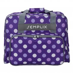 Semplix Nähmaschinentasche Polka Dots (lila/flieder)