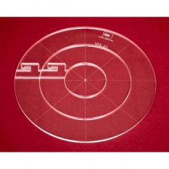 Quilt-Lineal Kreise groß (Plexiglas 5 mm/Größe 8,5 x 8,5 inch)