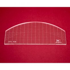 Quilt-Lineal Bogen mittel (Plexiglas 5 mm / 8 x 3,5 inch /ca. 20 x 9 cm)