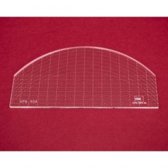 Quilt-Lineal Bogen groß (Plexiglas 5 mm / 8 x 4 inch /ca. 20 x 10 cm)
