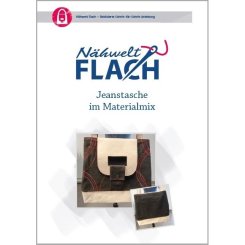 "Jeanstasche im Materialmix" Download Nähwelt Flach Download Anleitung