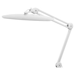 Semplix LED Arbeitslampe Tischlampe weiß (182 LED/ 3 Farben/ dimmbar/ Tischklemme)