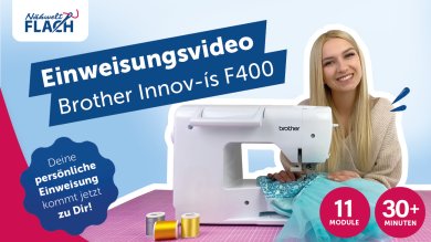 Einweisungsvideo - Brother Innov-is F400 Computer Nähmaschine