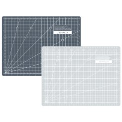 Semplix Schneidematte hellgrau-grau (30 x 22 cm/ 12 x 9 inch) A4