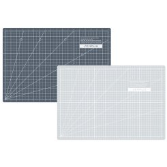 Semplix Schneidematte hellgrau-grau (45 x 30 cm/ 18 x 12 inch) A3