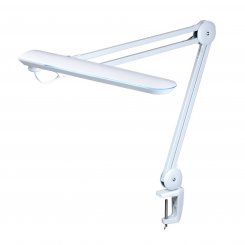 Semplix LED Arbeitslampe Tischlampe weiß (60 PCS LED/ dimmbar/ Tischklemme)