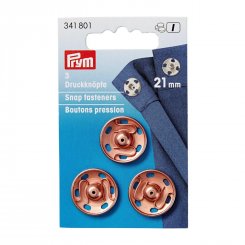 Prym Annäh-Druckknöpfe (21 mm/ rosègold/ 3 St.)