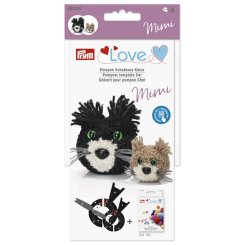 Prym Love Pompon Schablone Katze Mimi
