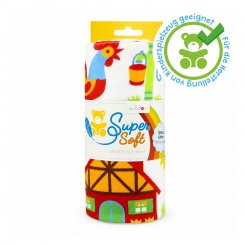 Kullaloo SuperSoft Plüsch SHORTY Prints (Bauernhof/ 0,75 m x 1 m)