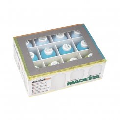 Madeira Aerolock + Aeroflock Overlockbox (12 Konen/1000 m/ grün/ türkis/ hellblau)