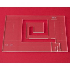 Quilt-Lineal ''Bordüre'' (Plexiglas 5 mm/ Muster 10x7,6 cm/ Lineal 14x20 cm)