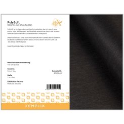 Semplix PolySoft (1 m x 5 m/ Stickvlies zum Wegschneiden/ schwarz)