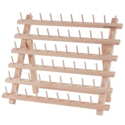 Milward Spulenhalter - Garnrollenständer (für 60 St./ 34 x 40 cm/ Holz)