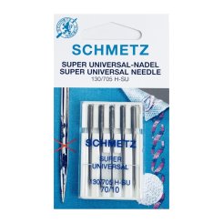 Schmetz Super Universalnadel Stärke 70/ System 130/705 H-SU/ 5 Nadeln (Anti-Kleber)