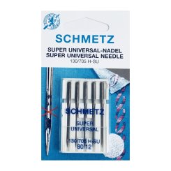 Schmetz Super Universalnadel Stärke 80/ System 130/705 H-SU/5 Nadeln (Anti-Kleber)