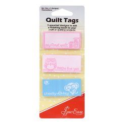 Sew Easy Quilt Labels (3 x 3 versch. Designs/ 6 x 2,5 cm)
