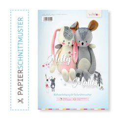 Kullaloo Print-Book Kuscheltiere "Melly & Mattes" (Nähanleitung + Schnittmuster)
