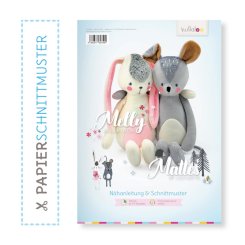Kullaloo Print-Book Kuscheltiere "Melly &amp; Mattes" (Nähanleitung + Schnittmuster)