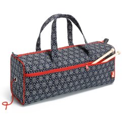 Prym Handarbeitstasche Kyoto (44 x 17 x 14 cm/ marine/ weiß/ rot)