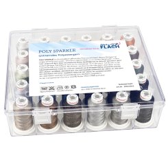 Gunold Poly Sparkle Miniking Stickgarn Box (30 Farben/ 1000 m)
