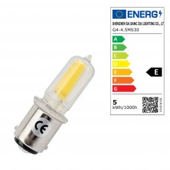LED Glühbirne mit 32 LEDs Stecksockel (B15D/ Tageslicht/ 2 Watt)