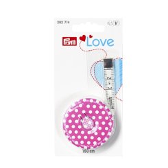 Prym Love Rollmaßband (150 cm/ cm Skala/  pink)