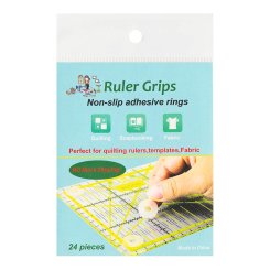 Ruler Grips - Anti-Rutsch-Klebepunkte für Patchworklineale (Ø 2 cm/ 24 St.)