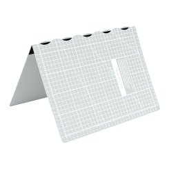 Semplix Faltbare Schneidematte hellgrau (45 x 30 cm/ Unterseite rutschhemmend) A3
