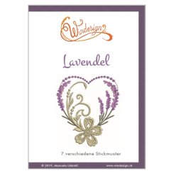 Windesign Stickmuster CD "Lavendel" (7 Stickmuster)