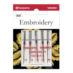 Husqvarna Embroidery-Nadel Sortiment 75-90/ System 130/ 705 H-E/ 5 Nadeln