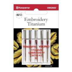 Husqvarna Embroidery-Titanium-Nadel Stärke 80/ System 130/ 705H-E/ 5 Nadeln