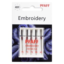 Pfaff Embroidery-Nadel Sortiment 75-90/ System 130/ 705 H-E/ 5 Nadeln