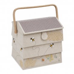 Nähkasten Bienenstock Haus groß (23.5 x 30 x 30 cm)